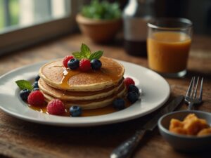 Panqueca fit com whey de banana e aveia: lanche brasileiro saudável