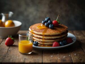 Panqueca fit com whey de maracujá: lanche tropical