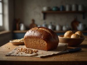 Pão Integral de Liquidificador com Ervas Finas e Azeitonas – Low Carb para Lanches