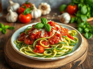 Espaguete de Abobrinha à Moda Italiana