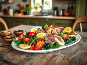 Salada Niçoise do Mediterrâneo